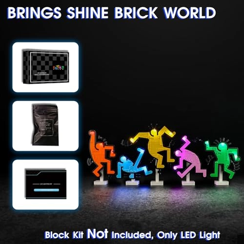 Led Light for LEGO Keith Haring Dancing Figures 31216