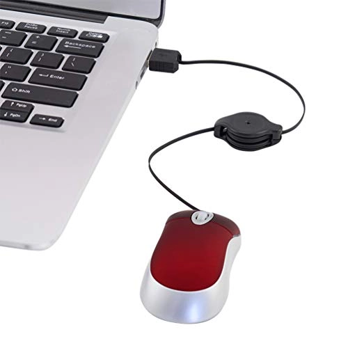 Mini Retractable Optical Mouse - Wired