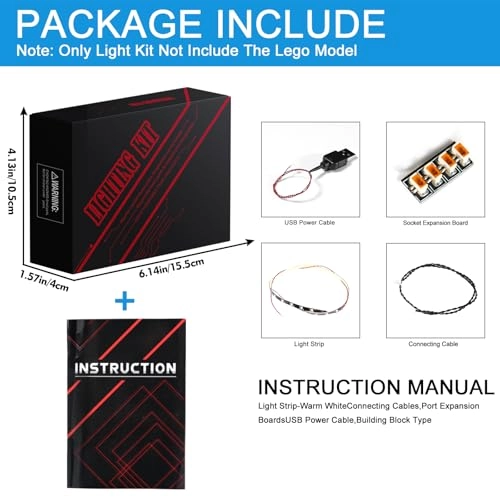 Led Light Kit - Compatible with Lego 40824 Yellow