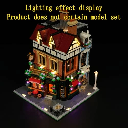 LED Light Kit for LEGO Tudor Corner Building Blocks Model 10350