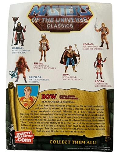 HeMan Masters of the Universe Classics Exclusive Action Figure Bow - Interchangeable chest plates Vintage and modern heads