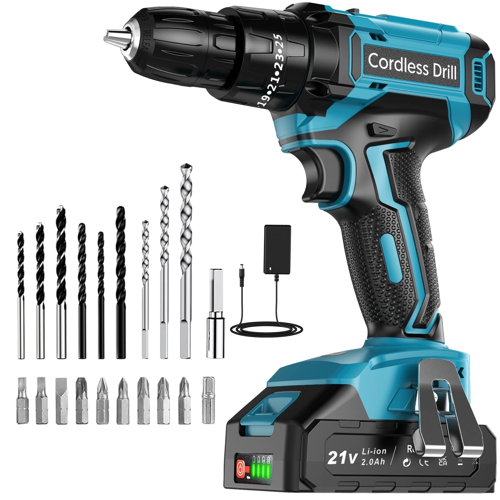 LEEIKOO Cordless Drill Driver - 2.0AH