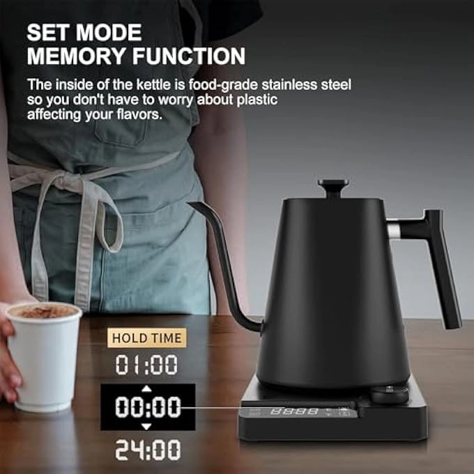 Temperature Control Stainless Steel Electric Kettle