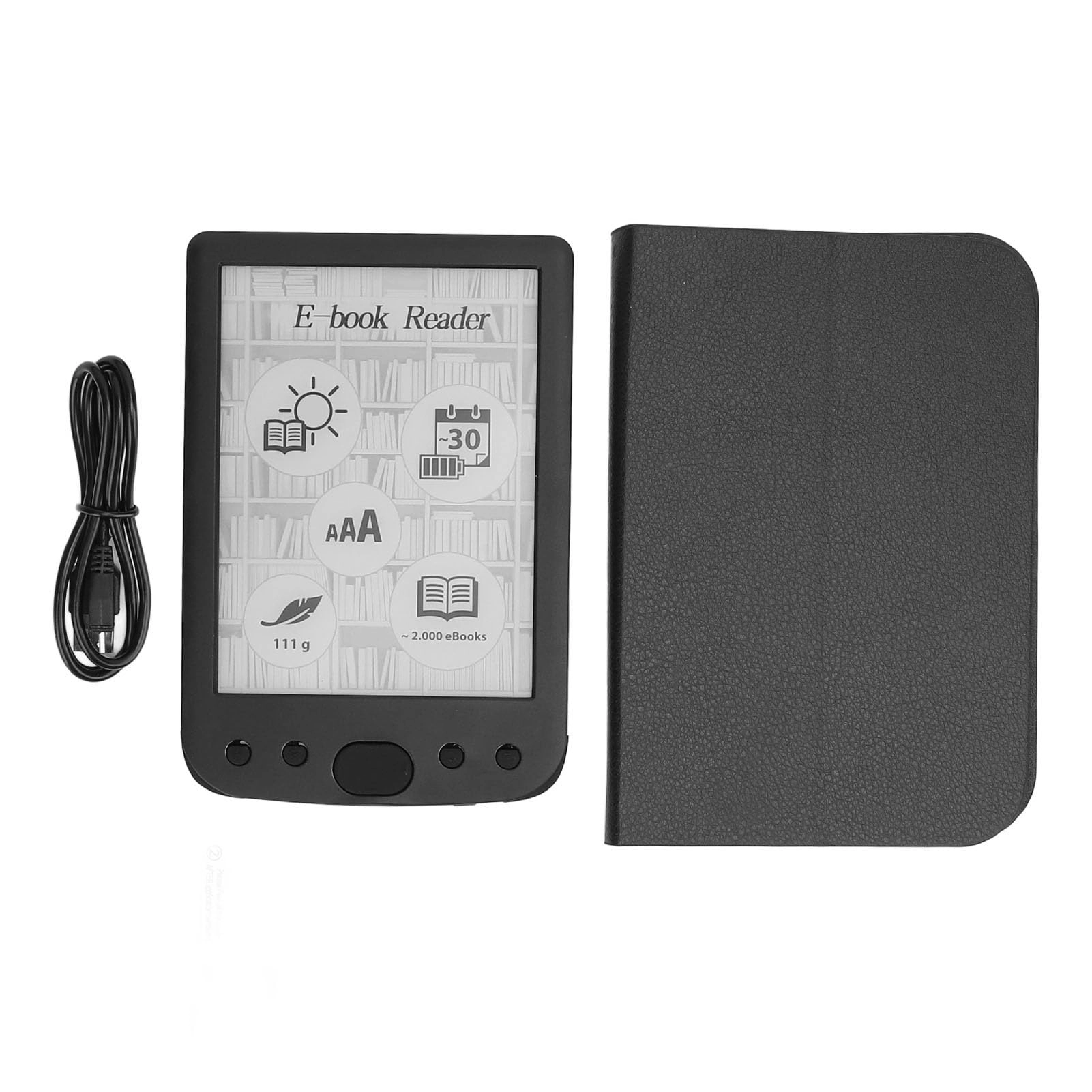 Aurovibe Electric Book Reader - 6-inch 8GB