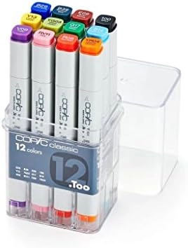 Copic Classic - g17 b14 b29 b39 e09 100 v09 rv11 r08 yr04 y13 yg03