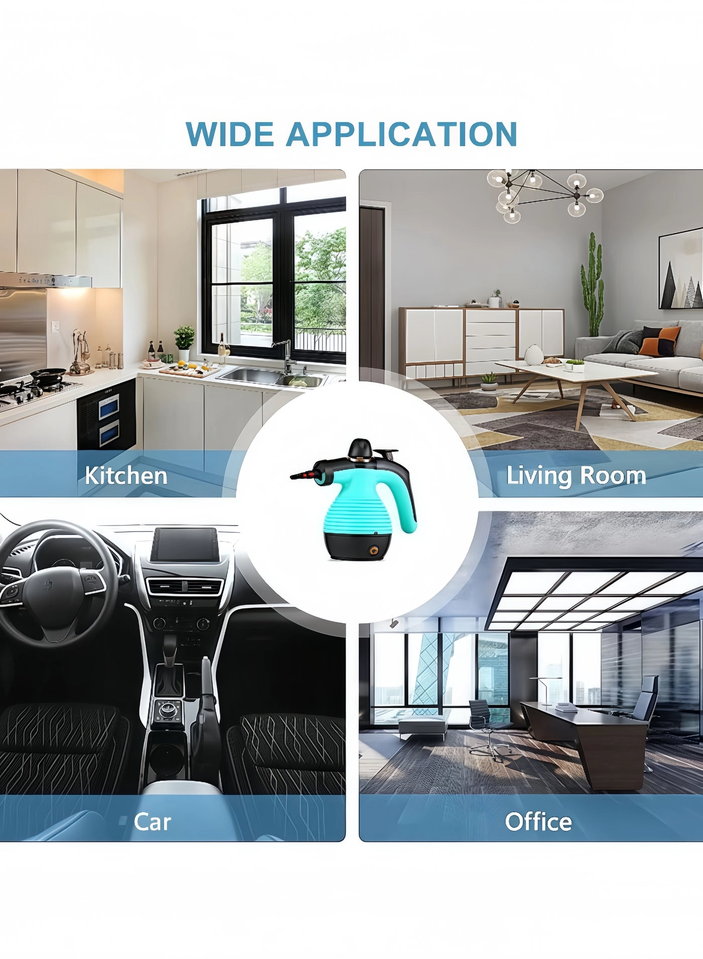 Handheld Pressurized Steam Cleaner - 12.8OZ