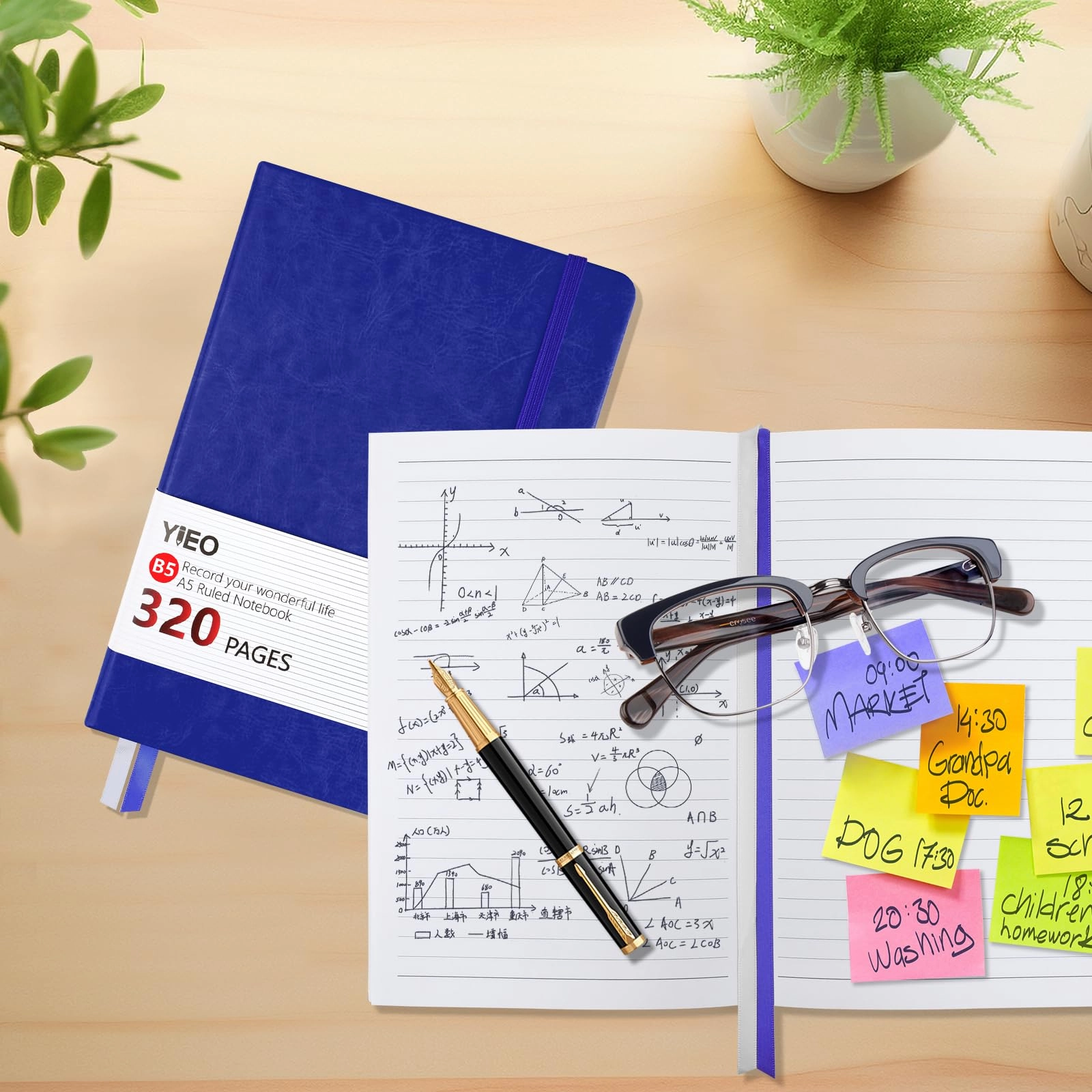 Notebook B5 Hardcover - Lined 320 Pages