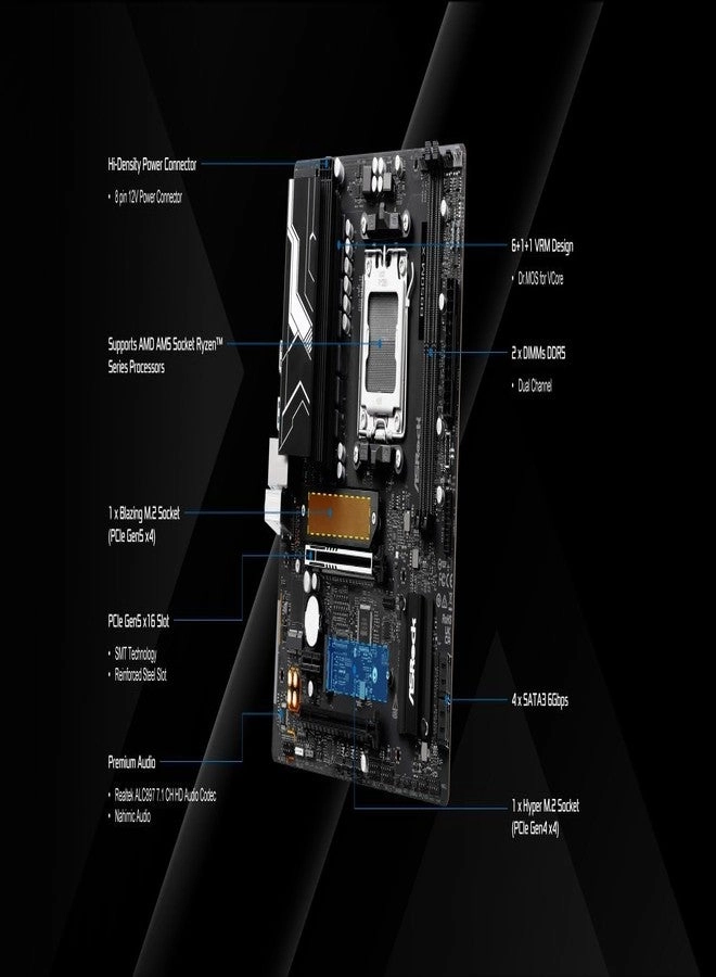 B850M-X R2.0 - AM5 Micro-ATX DDR5 8200+ OC