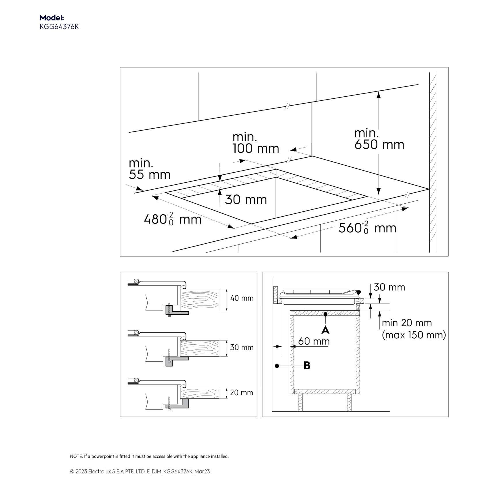 KGG64376K Gas hob
