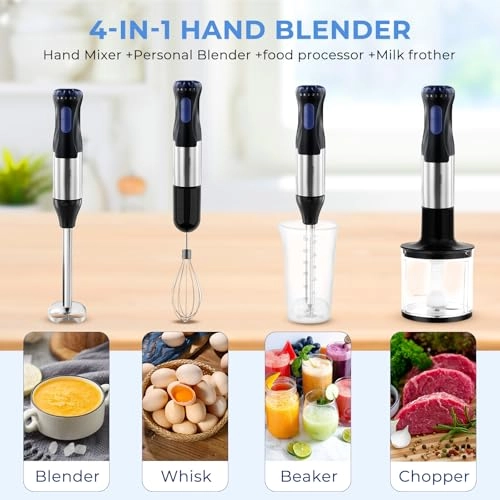 4 in 1 Multifunction Hand Blender - 1000W