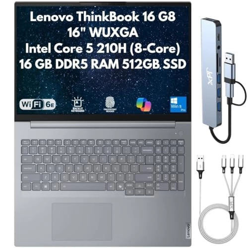 ThinkBook 16 G8 IRL - 16'' Core 5 210H 16GB DDR5 512GB SSD