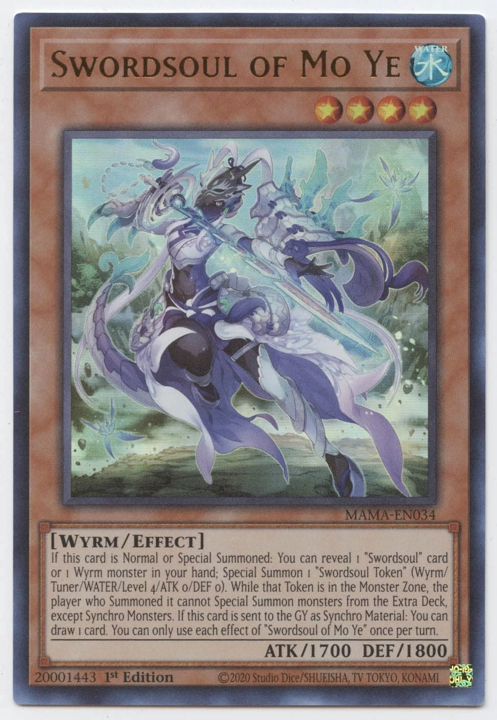 Yu-Gi-Oh! Anime Swordsoul of Mo Ye MAMA-EN034 - 1st Edition