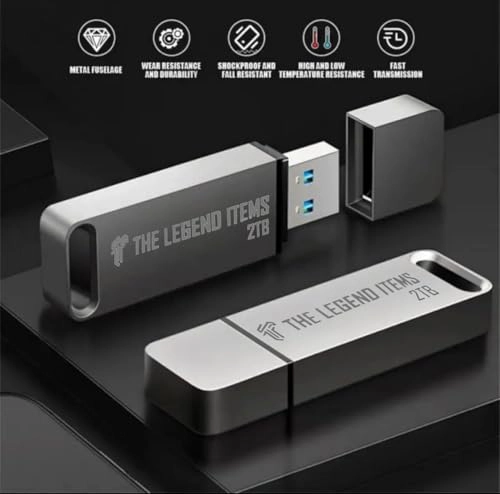 USB Flash Drive - USB 2.0 Type C and USB A 2TB