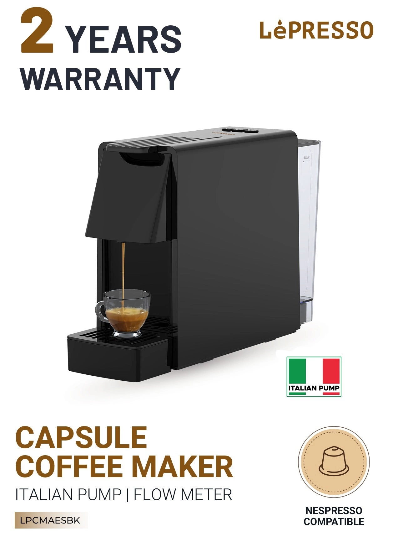 LePresso Capsule Coffee Maker LPCMAES