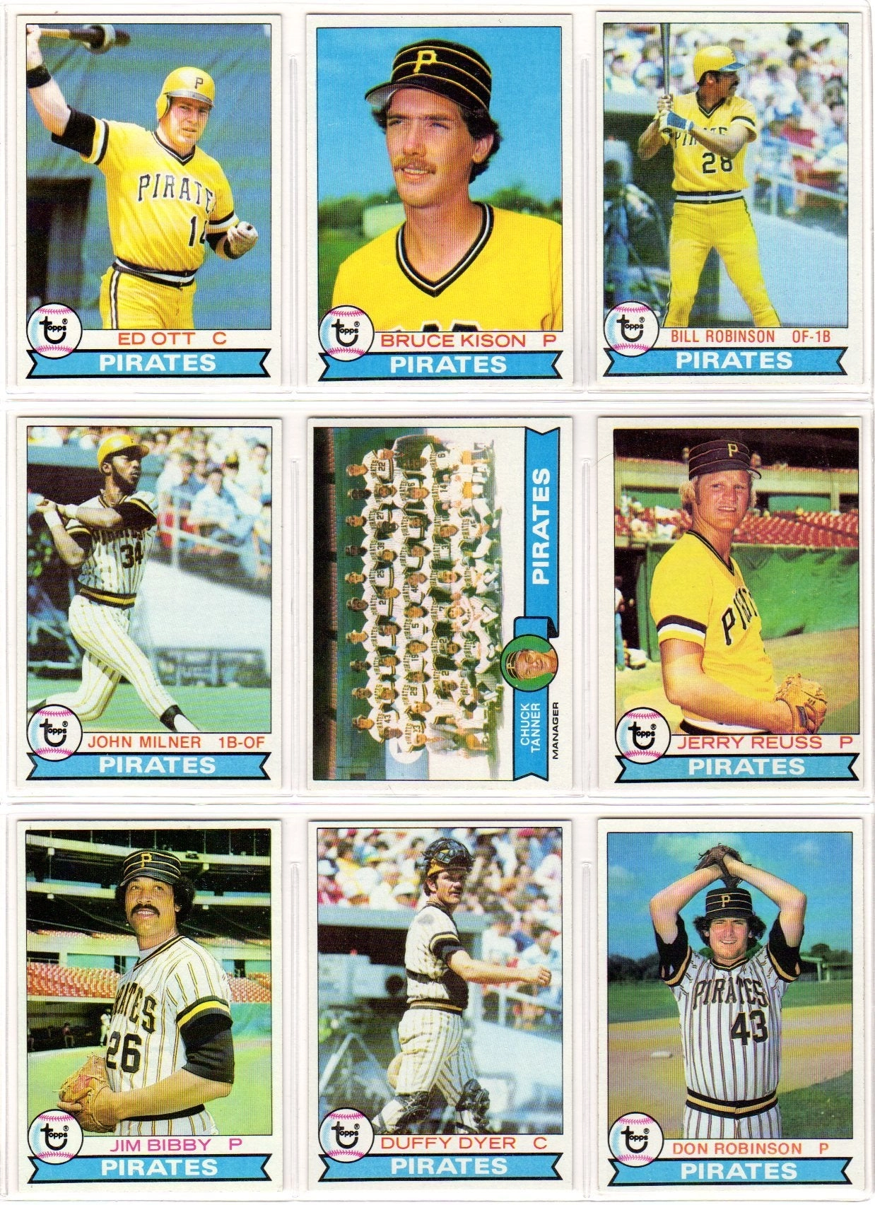 Pittsburgh Pirates 1979 Baseball Team Set - 27pcs