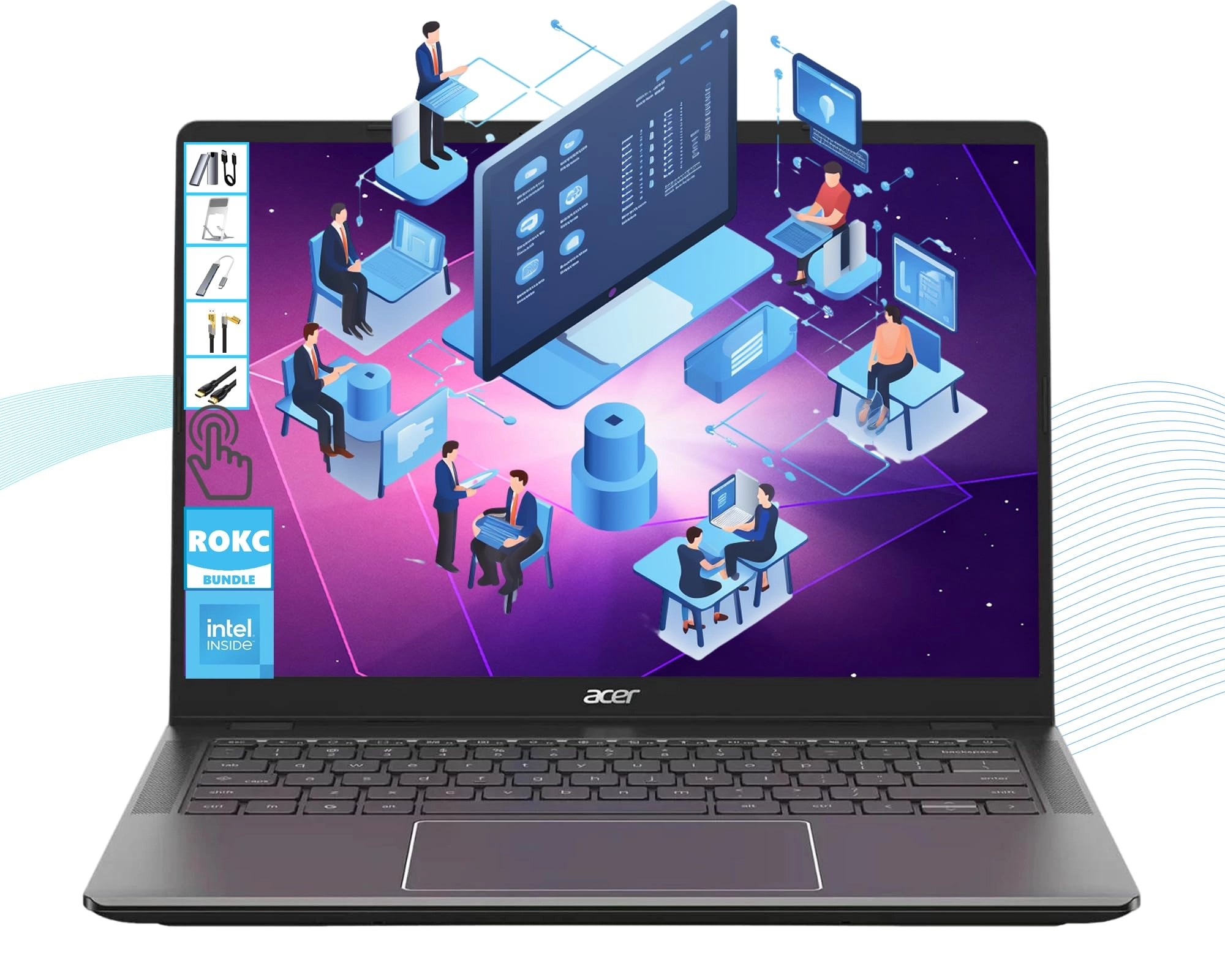 Acer Chromebook Plus Chromebook Plus 514 CB514-6HT-368E - 14'' i3-N355 8GB DDR5 512GB SSD