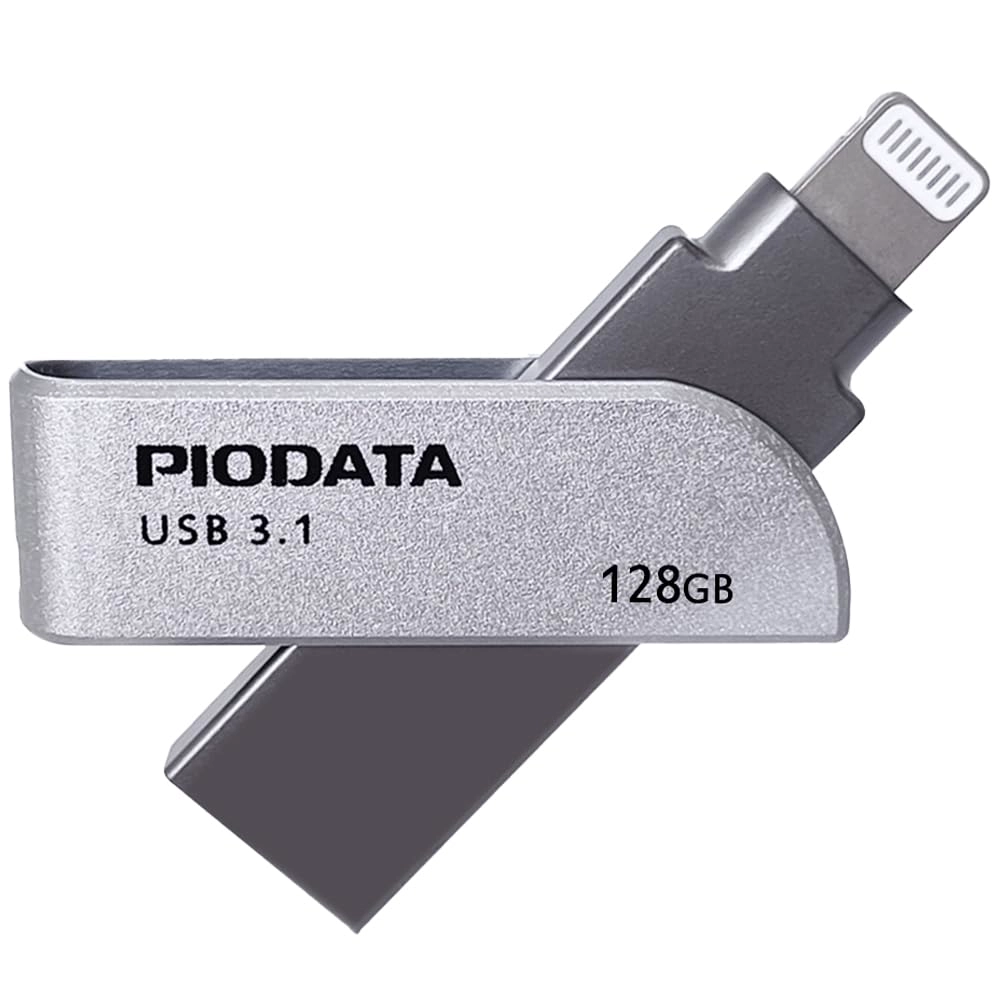 PioData iXflash - USB 3.0 Lightning USB Type C 128GB