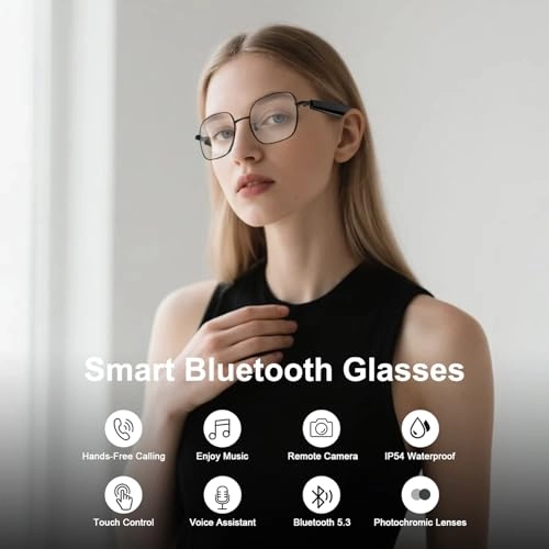 Smart Glasses - Auto-On/Off Bluetooth 5.3 UV400 Protection
