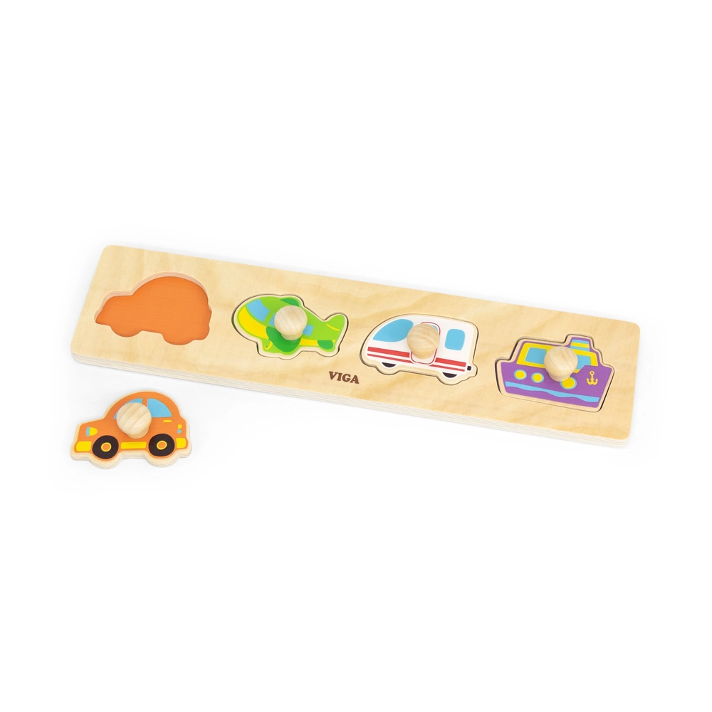 Transportation Wooden Puzzle (SW-44534) - 4 pcs
