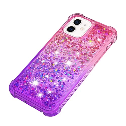 Glitter Moving Quicksand Flowing Cover Silicone Bumper for iPhone 12