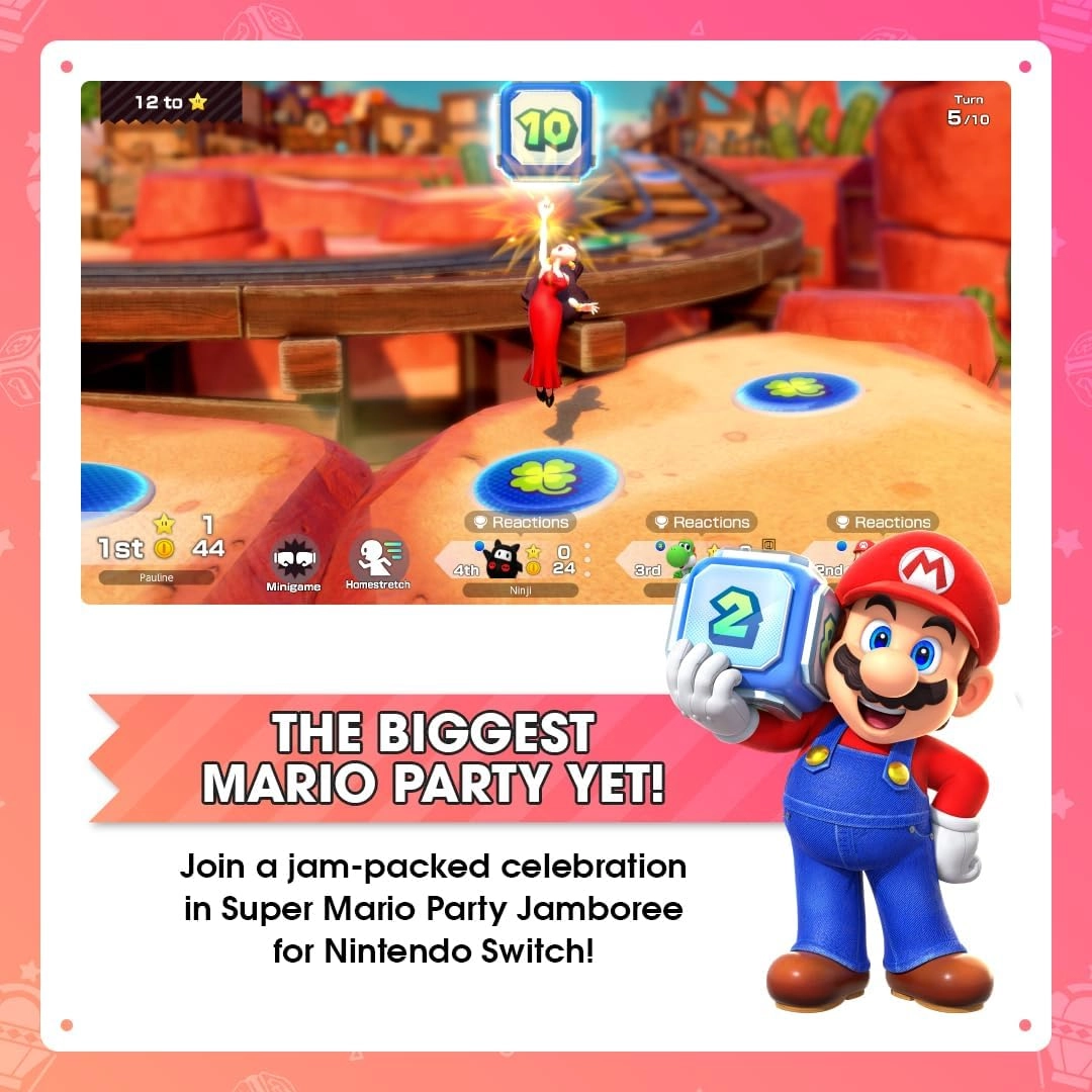 Super Mario Party Jamboree - Dutch, English, French, German, Italian, Japanese, Korean, Portuguese, Russian, Simplified Chinese, Spanish, Traditional Chinese