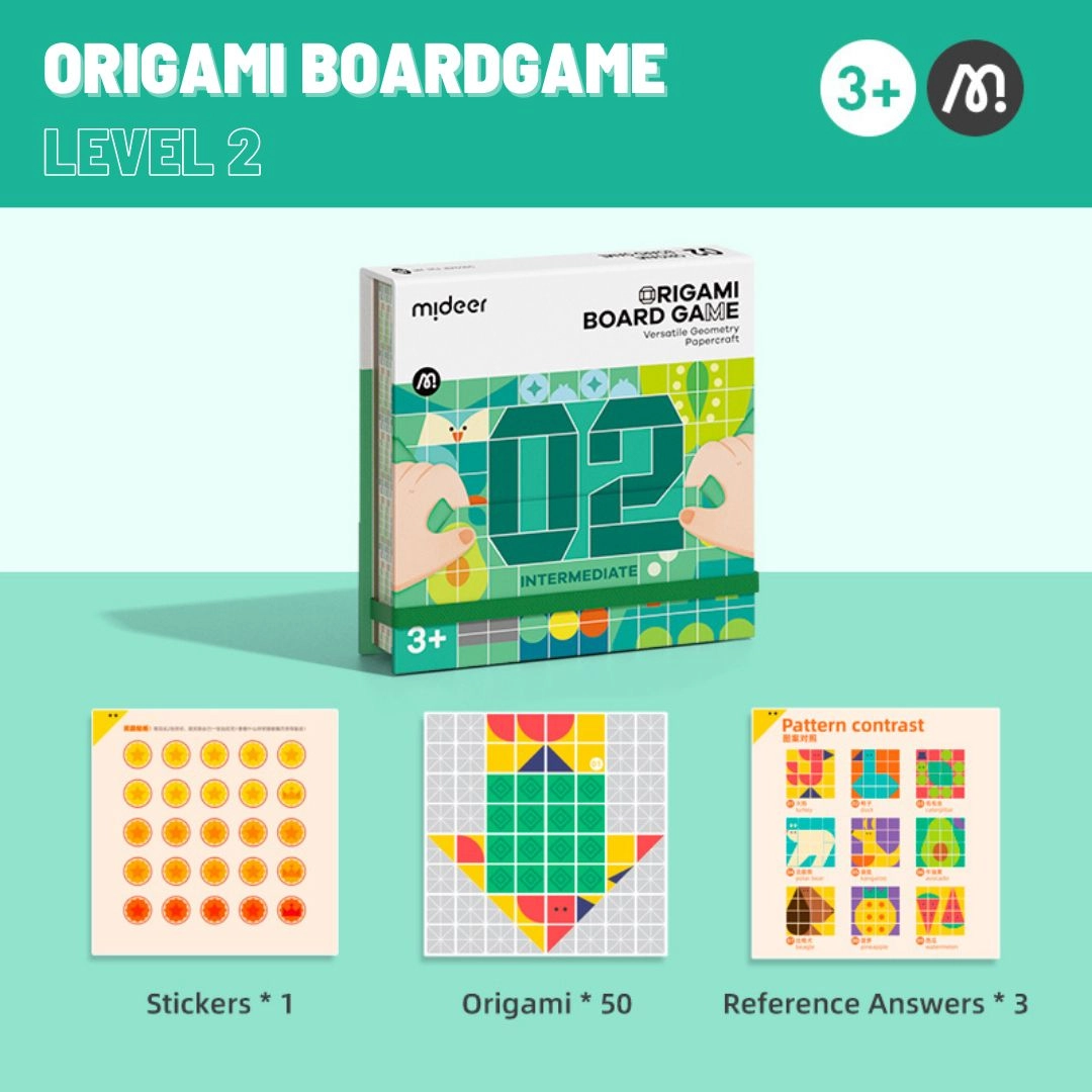 Origami Board Game: Level 2 - 50 Play Sheets