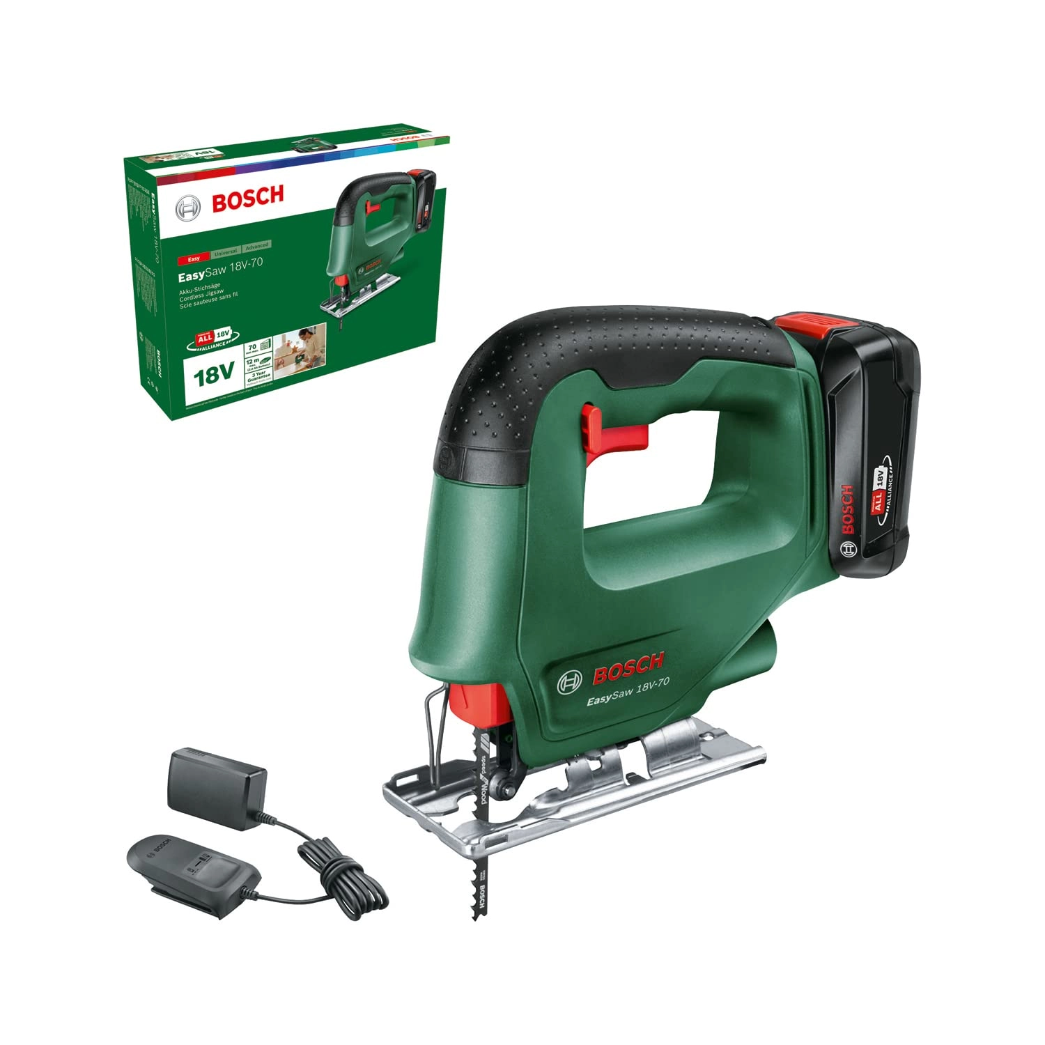 Bosch EasySaw 18V-70 - 101 watts 2.0 Ah