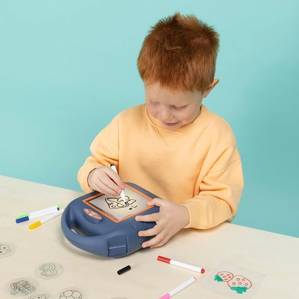 Drawing Projector - 56pcs 6 brightly colored markers