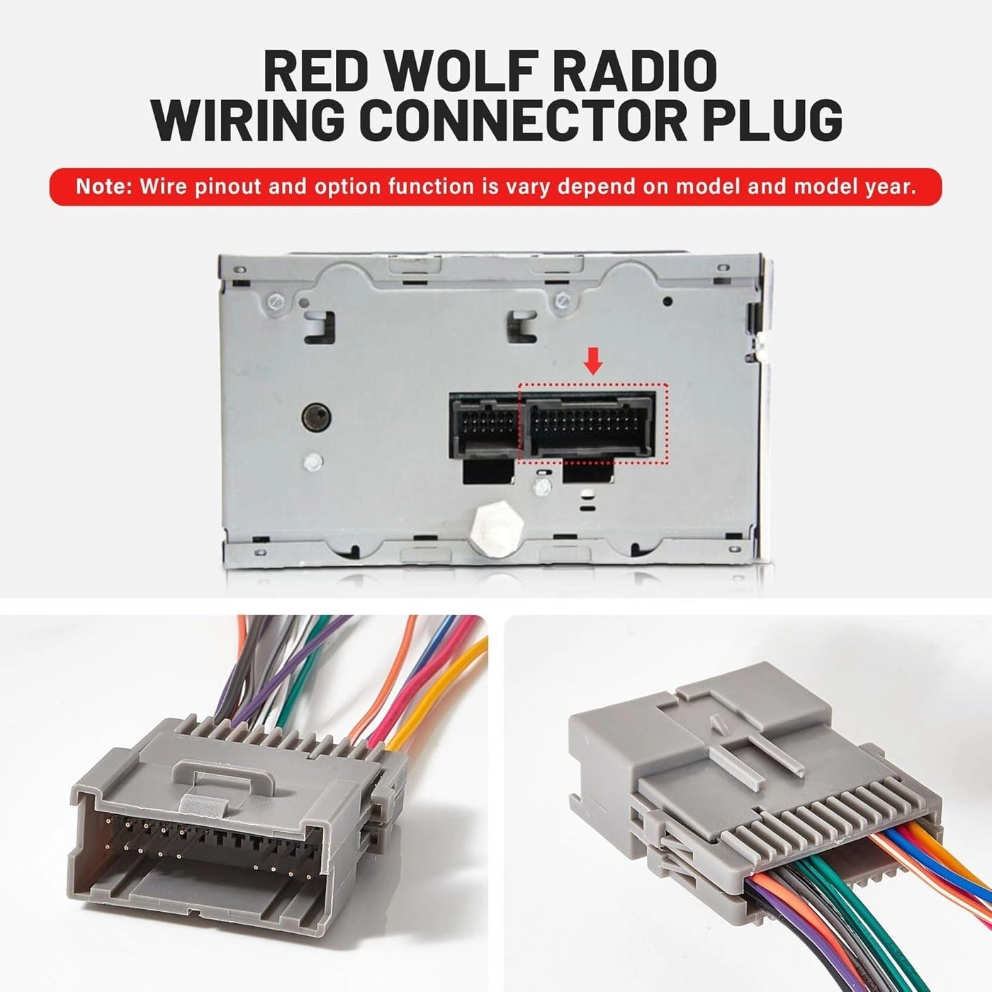 Factory Stock OE Radio Stereo Wire Harness Adapter - GM GMC Chevrolet Pontiac Buick