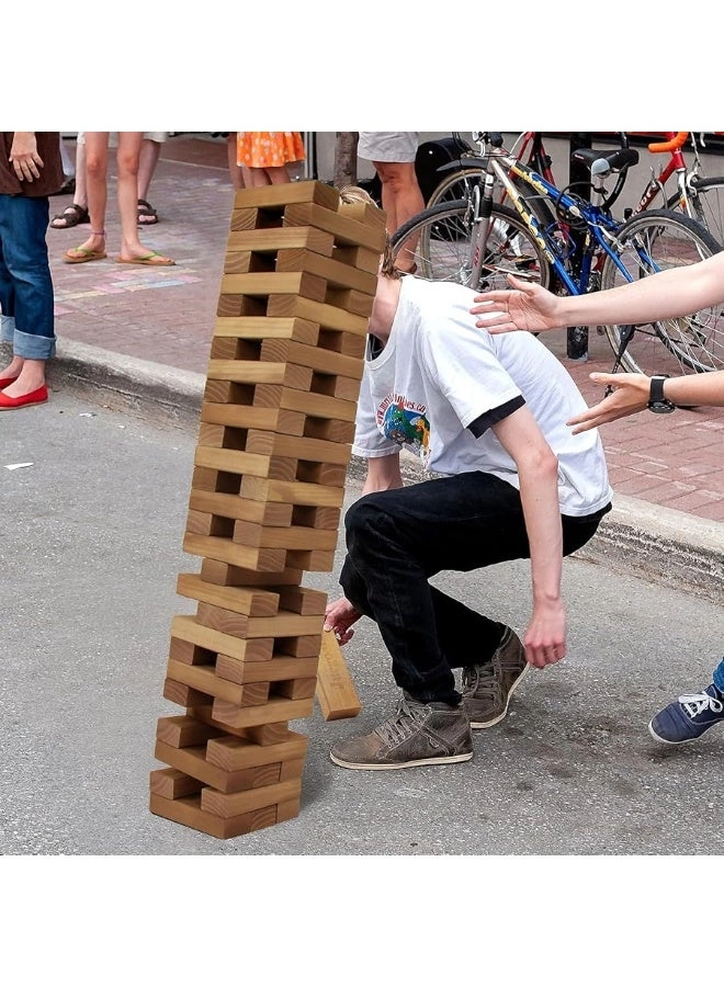 Tumble Tower - 54 Piece Giant Wooden Block Stacking Game