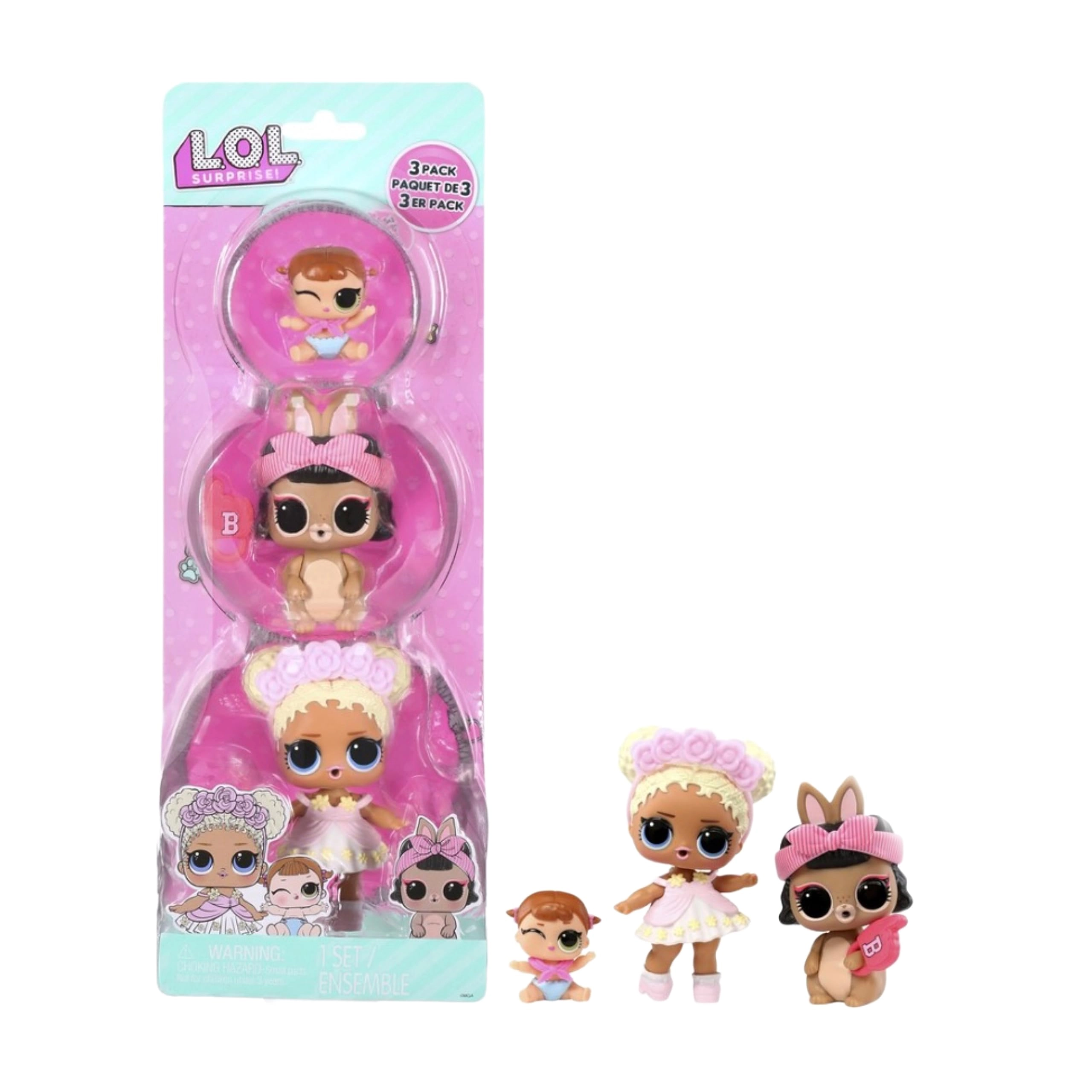 MGA Entertainment Flower Child Fashion Doll + Short Stop Hop Fashion Doll + Lil Majorette Fashion Doll - Ages 3+