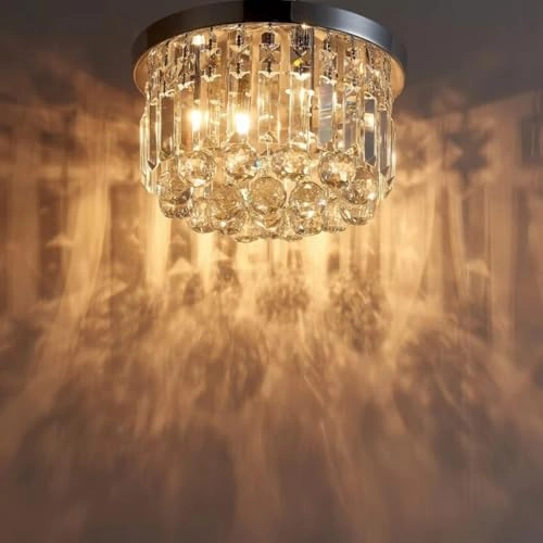 SANCTUARY LIGHT - D30 x H24 cm E14 3 Lights Chrome Finish