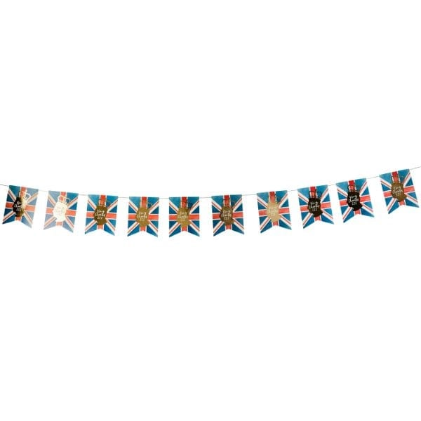 King Charles Paper Flags - 6Pcs