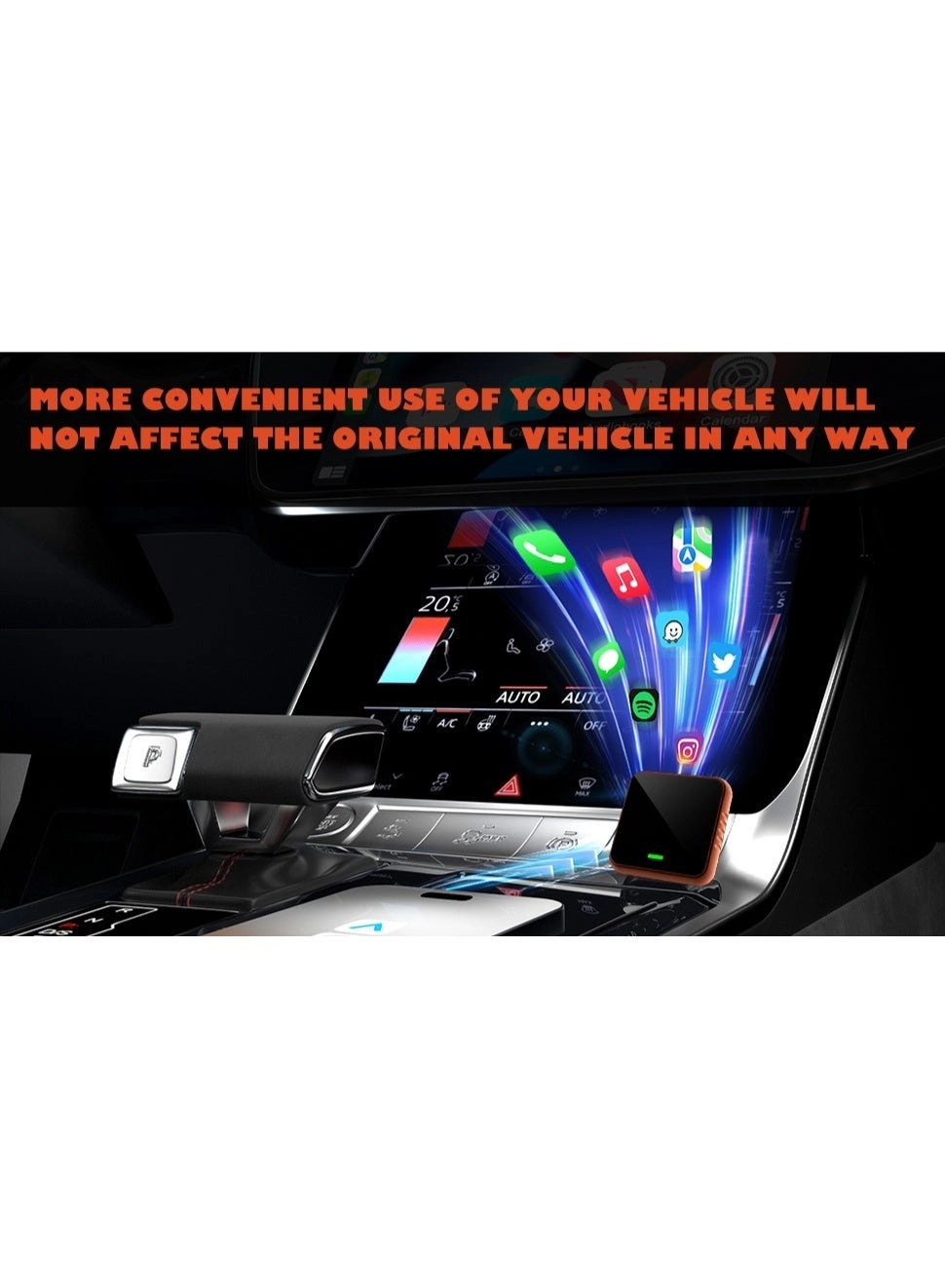 AutoLink AI+ Mini - 2-in-1 Wireless CarPlay Android Auto