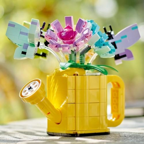 Flowers in Watering Can (31149) - Yellow