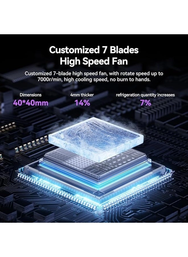 Phone Cooler - 30W RGB Retractable Clip