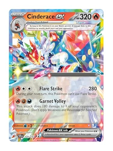 Cinderace ex - 028/142 Stellar Crown