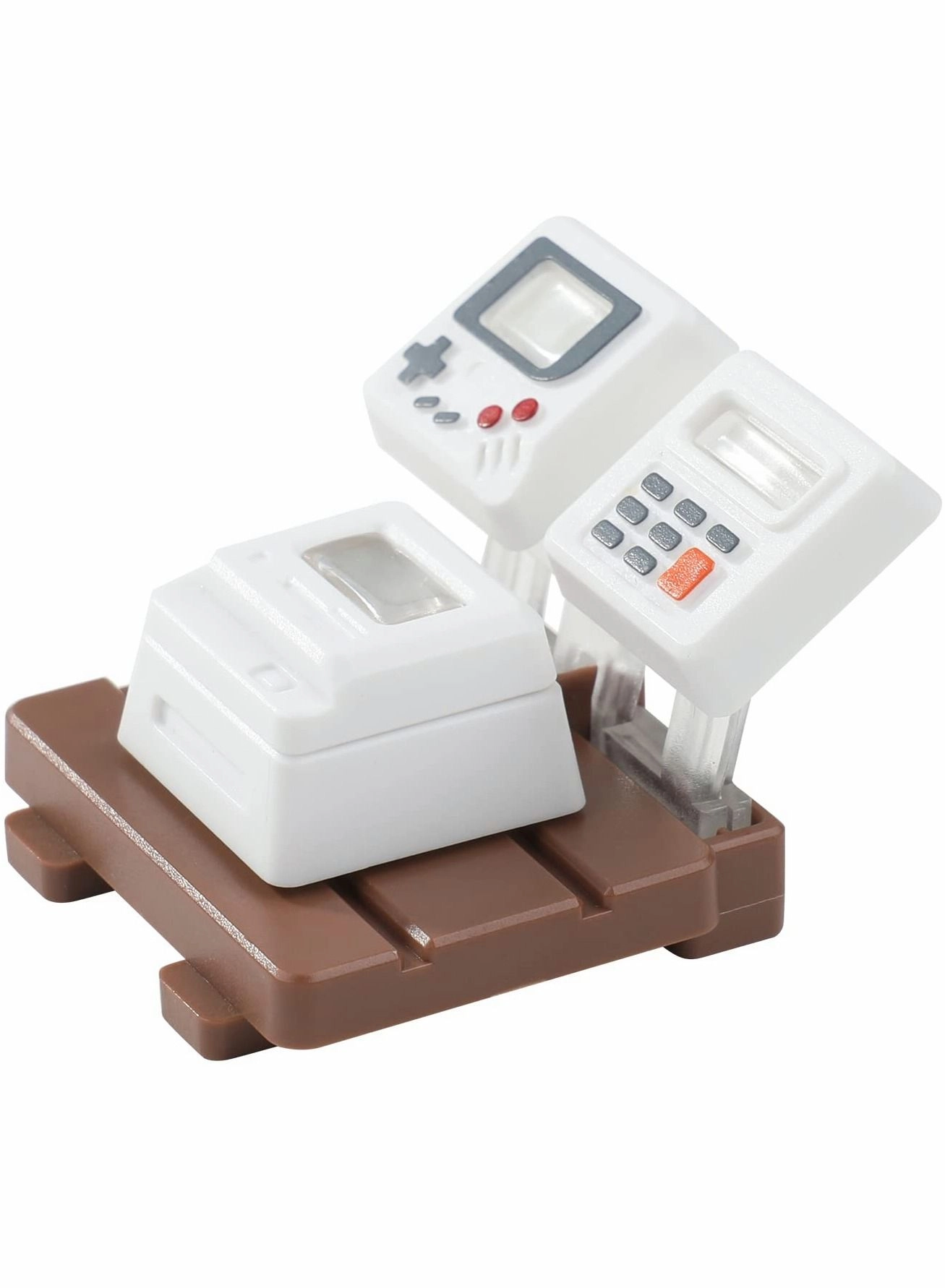 SYOSI Mini Esc Keycap with 3 Detachable Panels, Backlit Keycap OEM Profile Keycap, Gaming Keyboard Keycap, DIY Replacement Keycap for Mechanical Keyboard MX Switch Decoration White