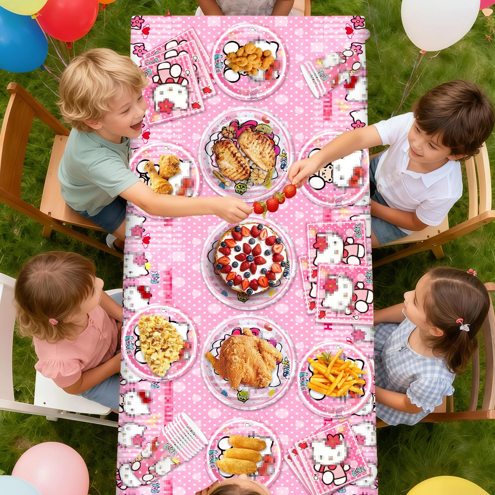 Party Tableware Set - 52PC Birthday