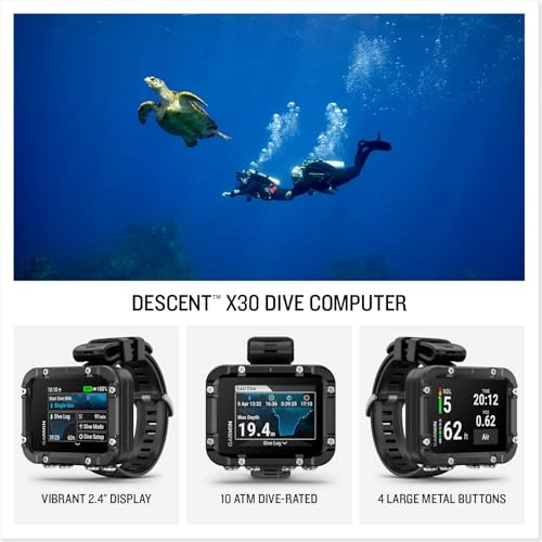 Descent X30 - 2.4" Color Display 10 ATM Dive Rated