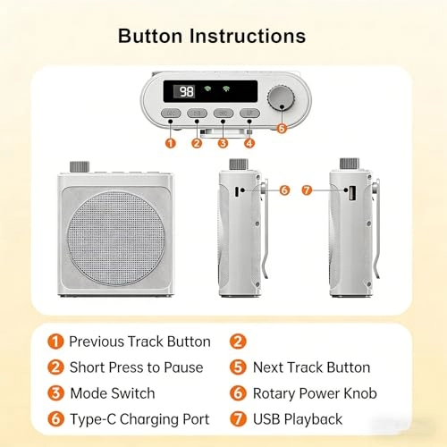 Wireless Voice Amplifier - 2 Lavalier Mics