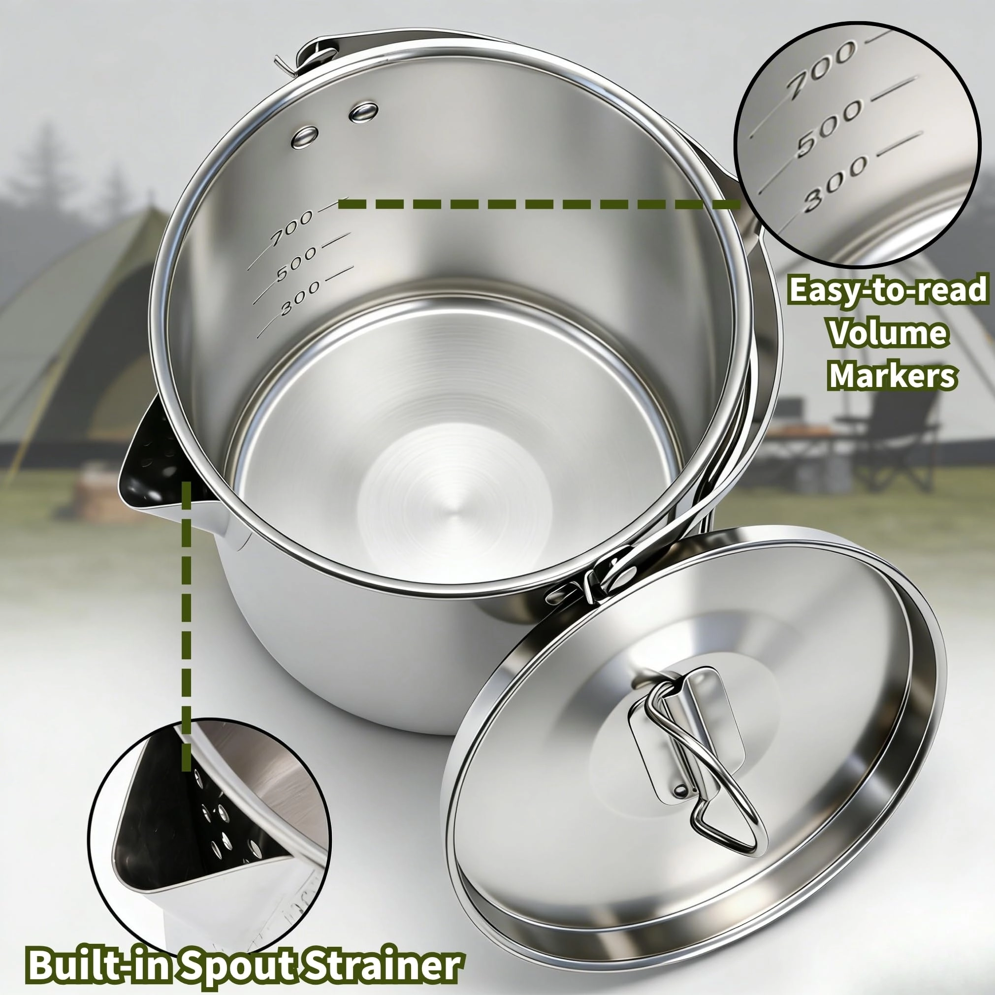 Camping Tea Kettle - 1.0 Count 1.2 Liters