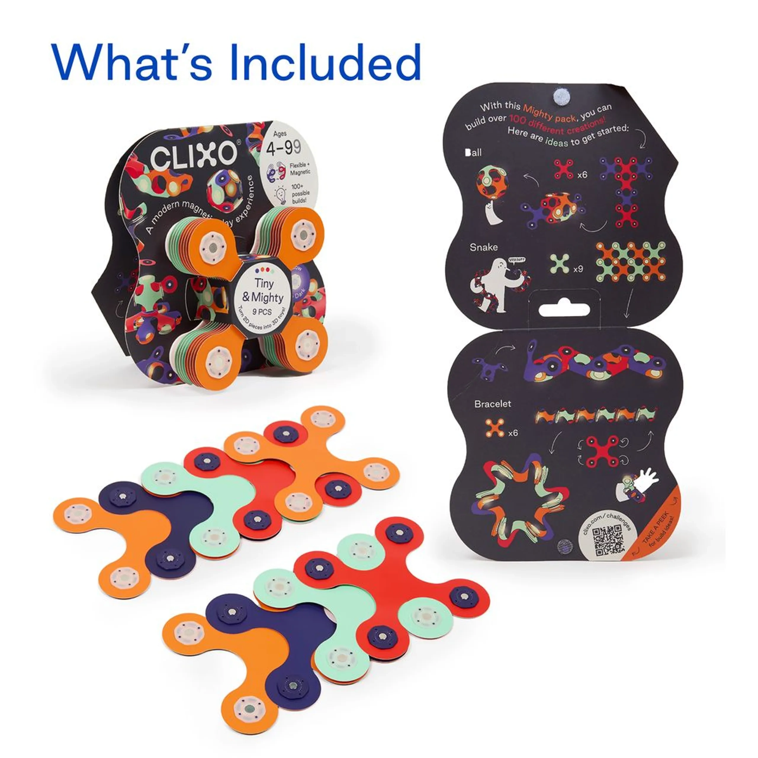 Tiny & Mighty Magnetic Building Toy Set - 9 pcs