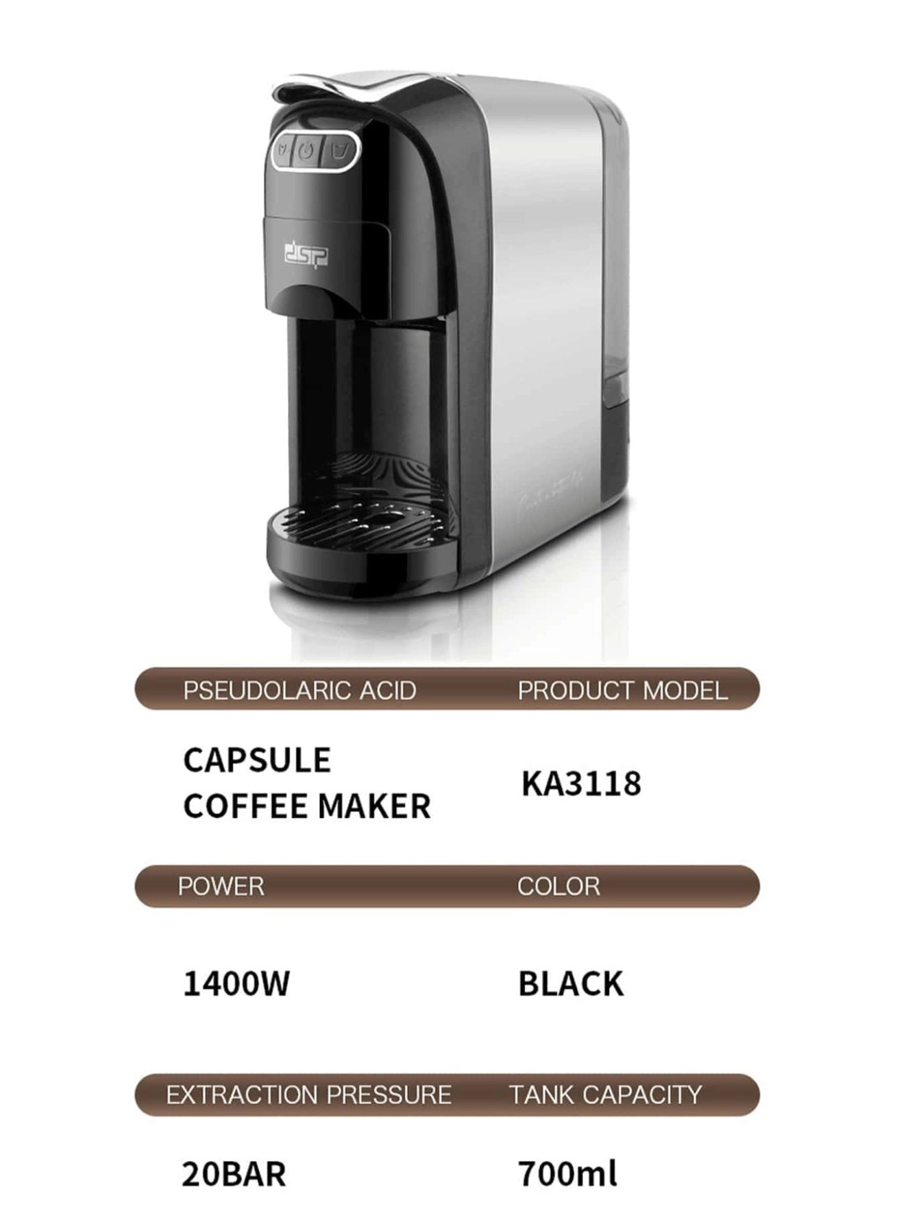 Multi Capsule Coffee Machine KA3046