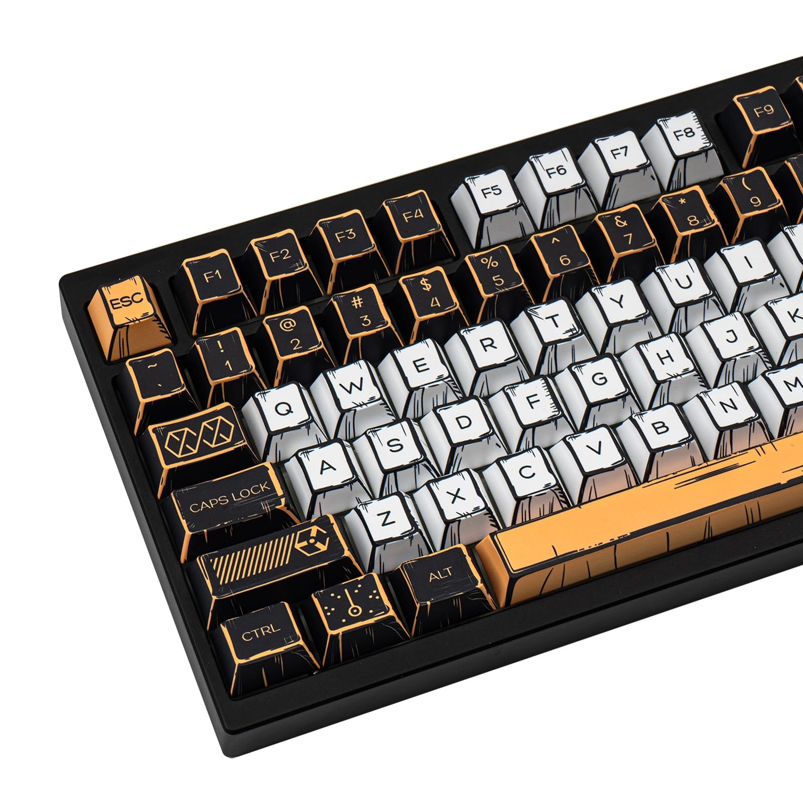 Manga Style PBT Keycaps Set - keyboard