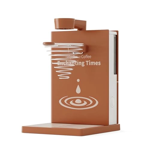 Automatic Manual Drip Coffee Maker - Book-shaped Detachable Water Tank