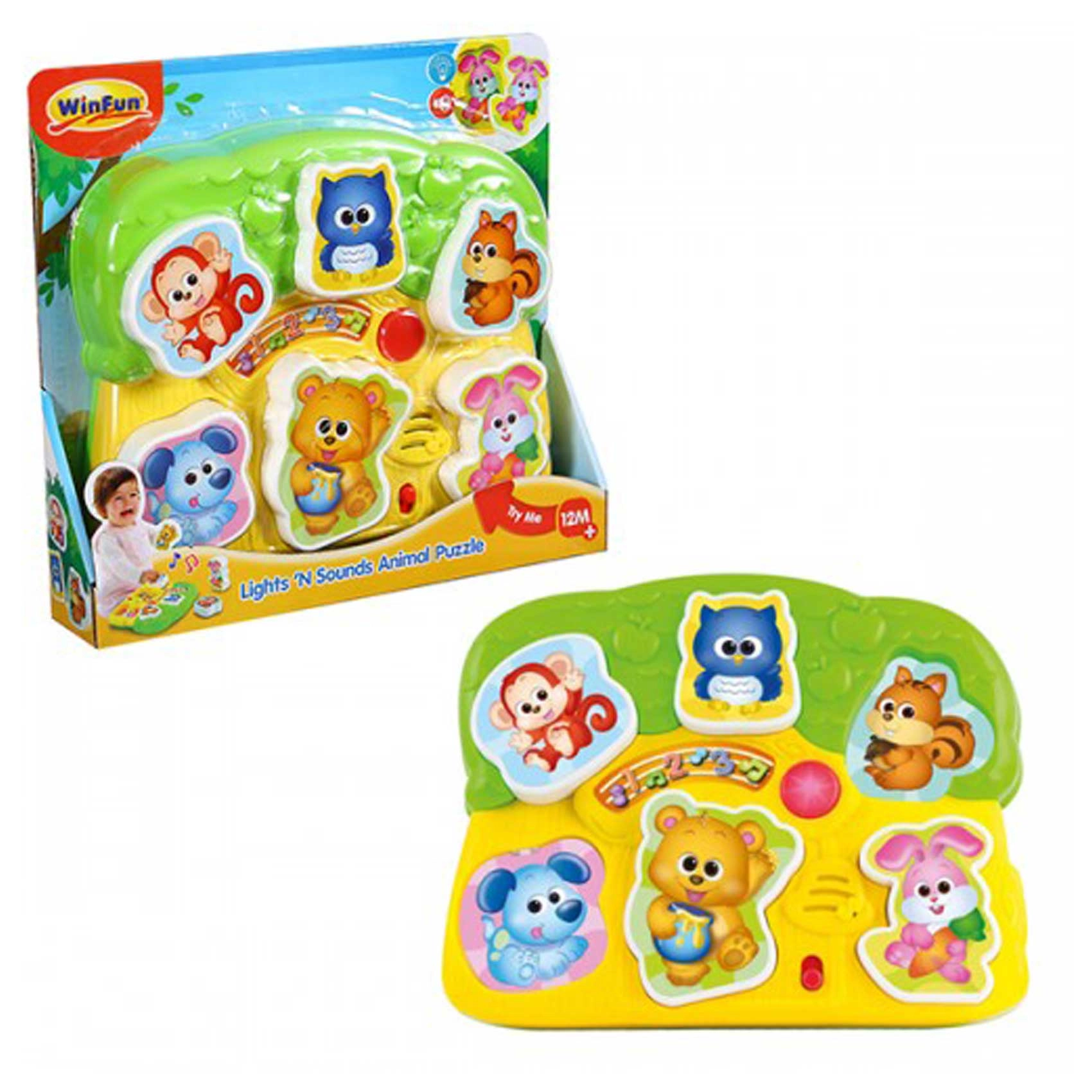 Lights N Sounds Animal Puzzle - 1 year+