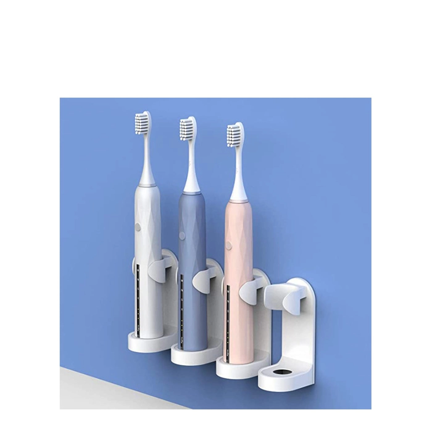 Electric Toothbrush Holder - Adhesive Wall Mounted 2 Pack