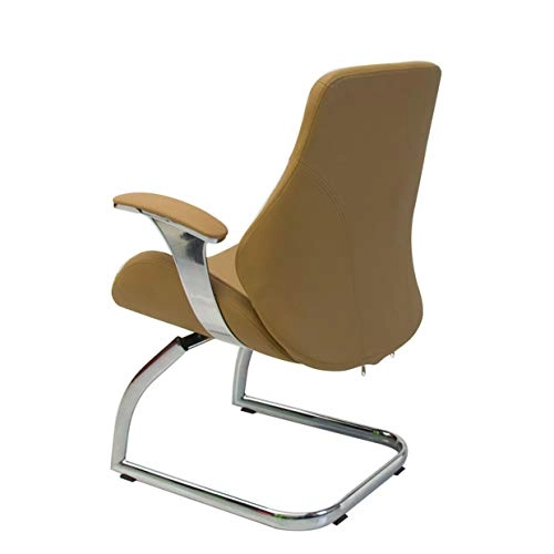 Desk Chair - PU Leather Brown High Back