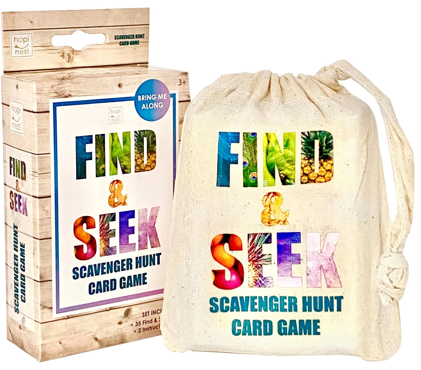 Hapinest Find and Seek Scavenger Hunt Card Game - Age 3 4 5 6 Years Old & Up